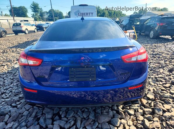 ZAM57RTS6H1213426 2017 MASERATI GHIBLI Blue წინა სალონის ხედი