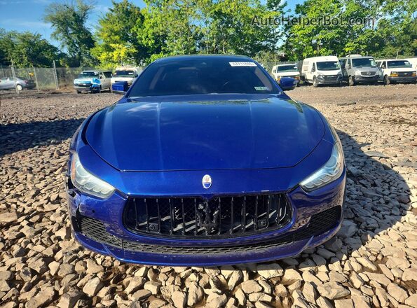 ZAM57RTS6H1213426 2017 MASERATI GHIBLI Blue უკანა ხედი