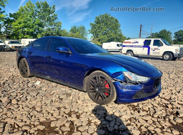 ZAM57RTS6H1213426 2017 MASERATI GHIBLI Blue წინა ხედი