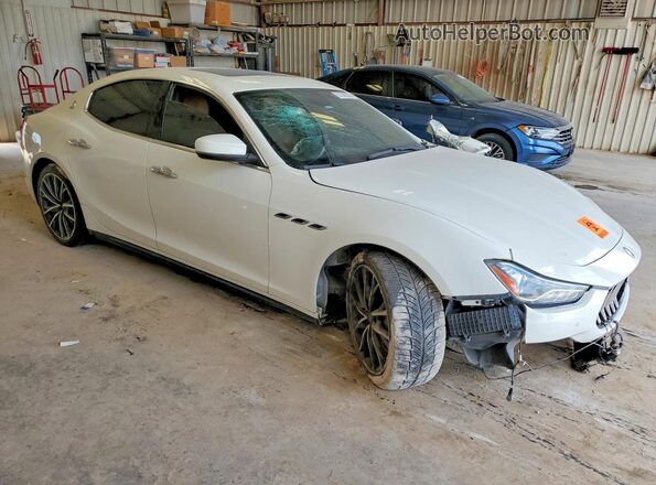 ZAM57XSA0K1319407 2019 MASERATI GHIBLI Белый Передняя правая четверть