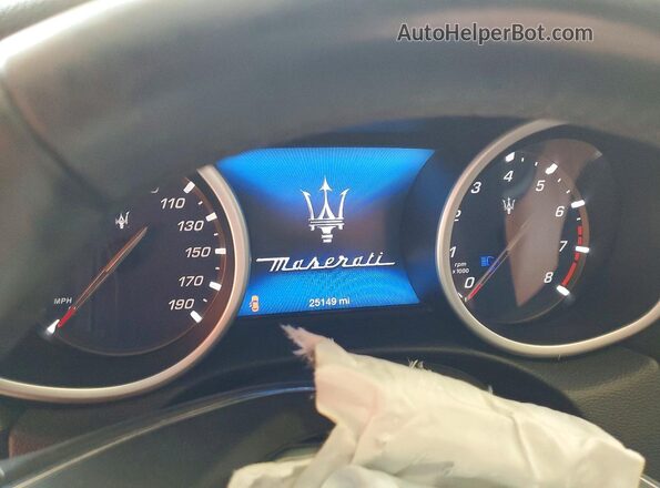 ZAM57XSA0K1319407 2019 MASERATI GHIBLI Белый Вид щитка приборов