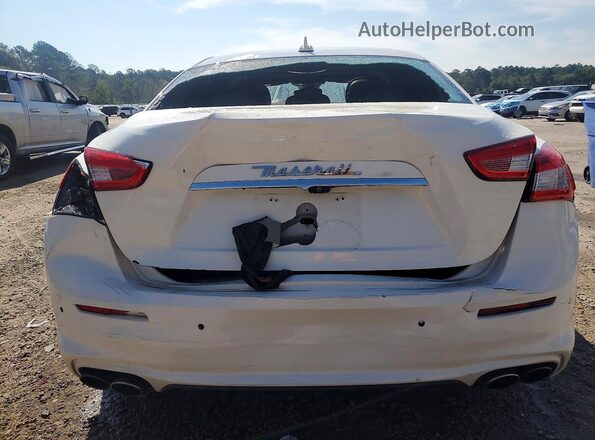 ZAM57XSA1J1281376 2018 MASERATI GHIBLI White Widok z tyłu