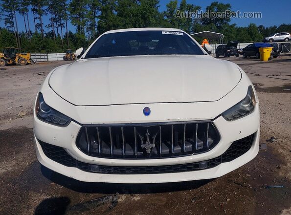 ZAM57XSA1J1281376 2018 MASERATI GHIBLI White Widok z przodu