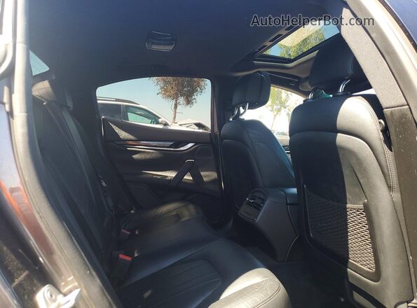 ZAM57XSA2G1175737 2016 MASERATI GHIBLI Charcoal Widok tylnych siedzeń