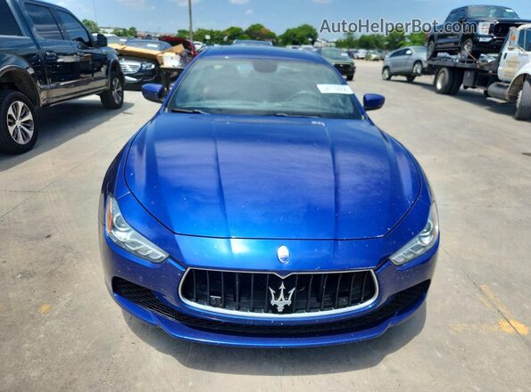 ZAM57XSA2H1197223 2017 MASERATI GHIBLI Blue წინა ხედი