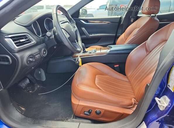 ZAM57XSA2H1197223 2017 MASERATI GHIBLI Blue წინა სალონის ხედი