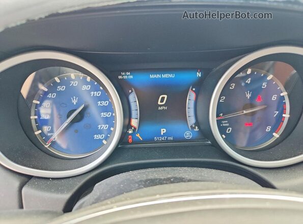 ZAM57XSA2H1197223 2017 MASERATI GHIBLI Blue ხელსაწყოთა პანელის ხედი
