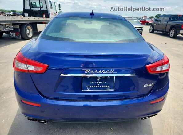 ZAM57XSA2H1197223 2017 MASERATI GHIBLI Blue უკანა ხედი