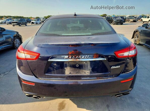 ZAM57XSA3G1173785 2016 MASERATI GHIBLI Синий Вид сзади