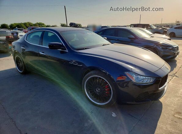 ZAM57XSA3G1173785 2016 MASERATI GHIBLI Синий Передняя правая четверть