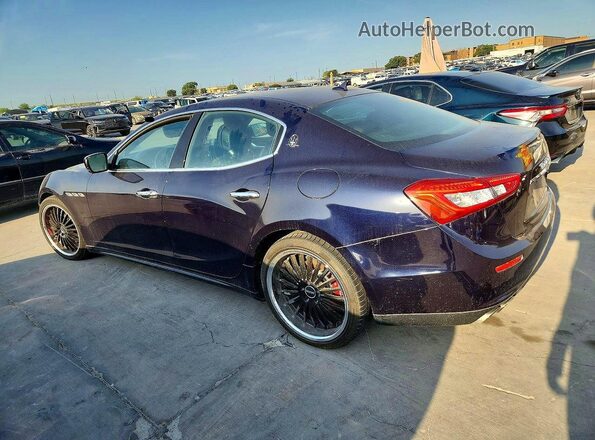 ZAM57XSA3G1173785 2016 MASERATI GHIBLI Синий Задняя левая четверть