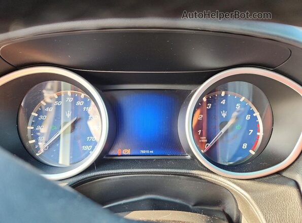 ZAM57XSA3G1173785 2016 MASERATI GHIBLI Синий Вид щитка приборов