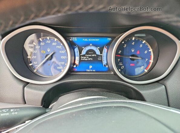 ZAM57XSA3H1251452 2017 MASERATI GHIBLI White ხელსაწყოთა პანელის ხედი