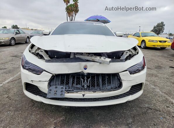 ZAM57XSA3H1251452 2017 MASERATI GHIBLI White წინა ხედი