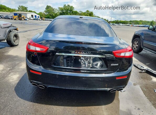 ZAM57XSA4H1218881 2017 MASERATI GHIBLI Black Հետևի տեսք