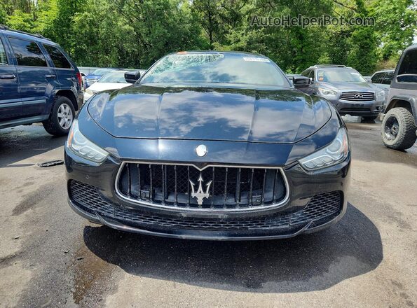 ZAM57XSA4H1218881 2017 MASERATI GHIBLI Black Դիմացի տեսք