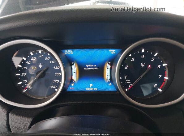 ZAM57XSA4J1299872 2018 MASERATI GHIBLI Black Widok tylnych siedzeń