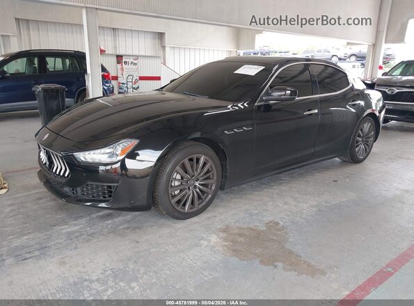 ZAM57XSA4J1299872 2018 MASERATI GHIBLI Black Przód lewy