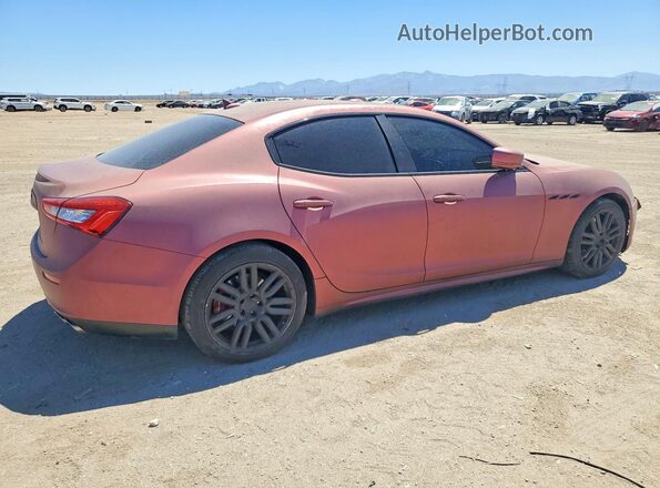 ZAM57XSA5G1171343 2016 MASERATI GHIBLI Maroon Rear right