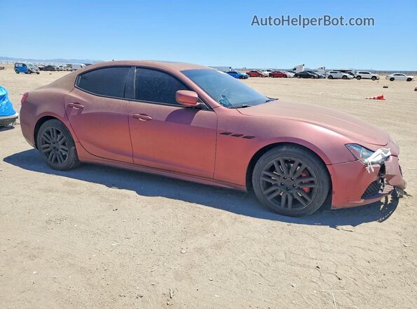ZAM57XSA5G1171343 2016 MASERATI GHIBLI Maroon Front right