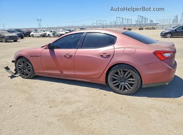 ZAM57XSA5G1171343 2016 MASERATI GHIBLI Maroon Rear left
