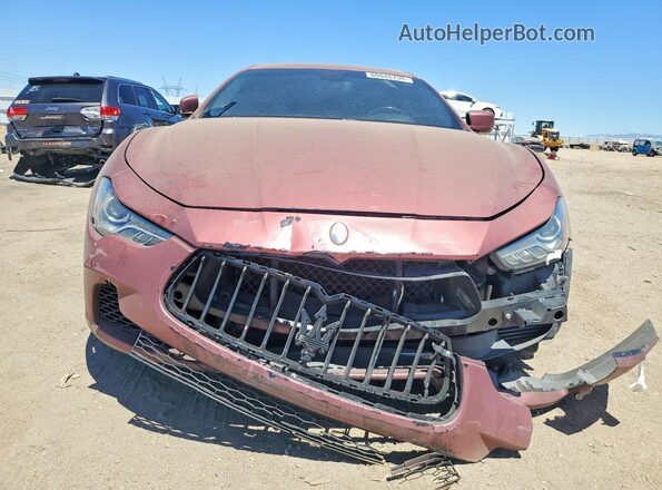 ZAM57XSA5G1171343 2016 MASERATI GHIBLI Maroon Front view