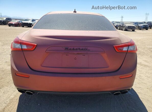 ZAM57XSA5G1171343 2016 MASERATI GHIBLI Maroon Rear view