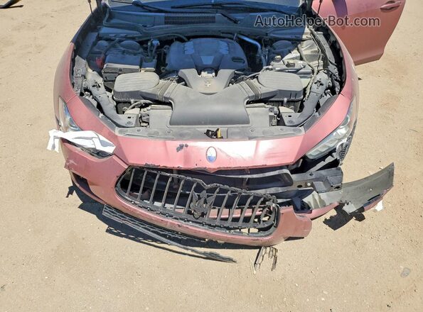 ZAM57XSA5G1171343 2016 MASERATI GHIBLI Maroon Rear interior view