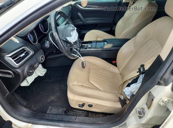 ZAM57XSA7L1344418 2020 MASERATI GHIBLI White Front interior view