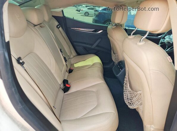 ZAM57XSA7L1344418 2020 MASERATI GHIBLI White Rear seats view