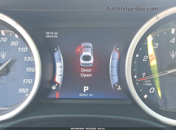 ZAM57XSA8G1181011 2016 MASERATI GHIBLI Blue Widok tylnych siedzeń