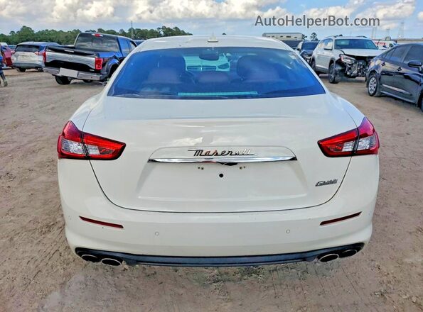 ZAM57XSA8K1328257 2019 MASERATI GHIBLI White უკანა ხედი