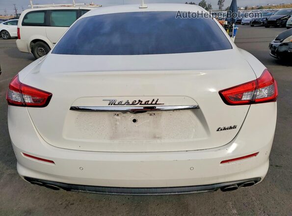 ZAM57XSA8L1351443 2020 MASERATI GHIBLI White Widok z tyłu