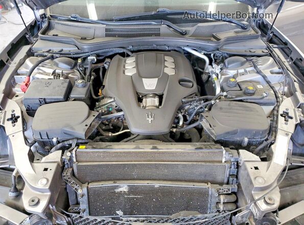 ZAM57XSAXH1238309 2017 MASERATI GHIBLI Gray Вид задньої частини салону