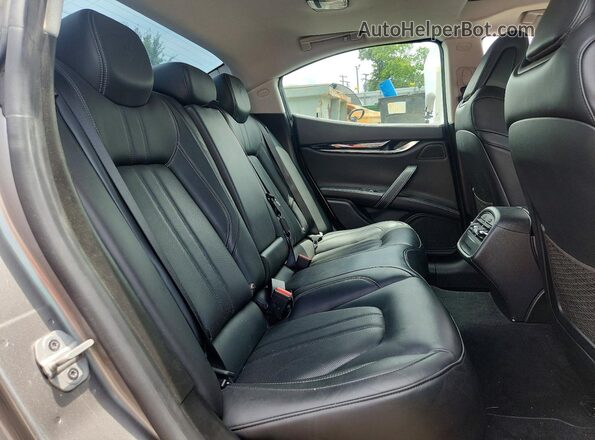 ZAM57XSS4J1304934 2018 MASERATI GHIBLI Gray უკანა სავარძლების ხედი
