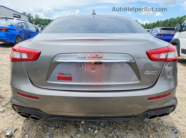 ZAM57XSS4J1304934 2018 MASERATI GHIBLI Gray უკანა ხედი