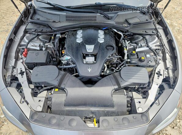 ZAM57XSS4J1304934 2018 MASERATI GHIBLI Gray უკანა სალონის ხედი