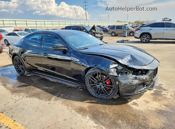 ZAM57XSS9H1249763 2017 MASERATI GHIBLI Black Delantero derecho