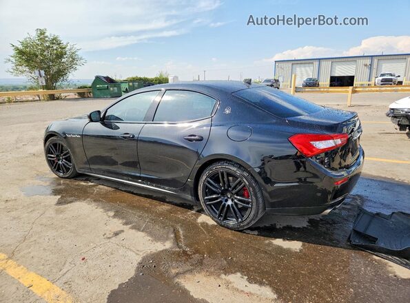 ZAM57XSS9H1249763 2017 MASERATI GHIBLI Black Trasero izquierdo