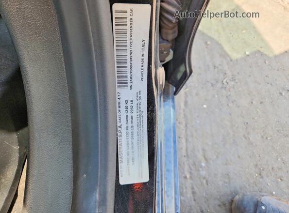 ZAM57XSS9H1249763 2017 MASERATI GHIBLI Black Vista del compartimento del motor