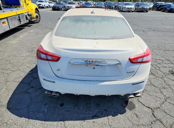 ZAM57YSA8J1300480 2018 MASERATI GHIBLI White Widok z tyłu