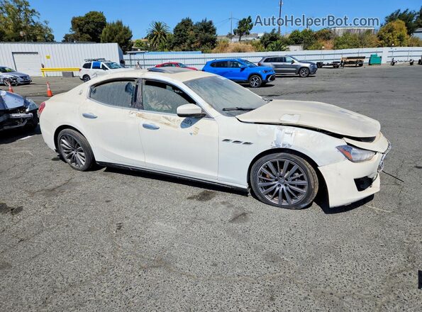 ZAM57YSA8J1300480 2018 MASERATI GHIBLI White Przód prawy