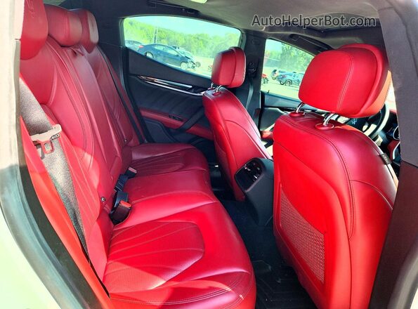 ZAM57YSL3K1326259 2019 MASERATI GHIBLI White უკანა სავარძლების ხედი