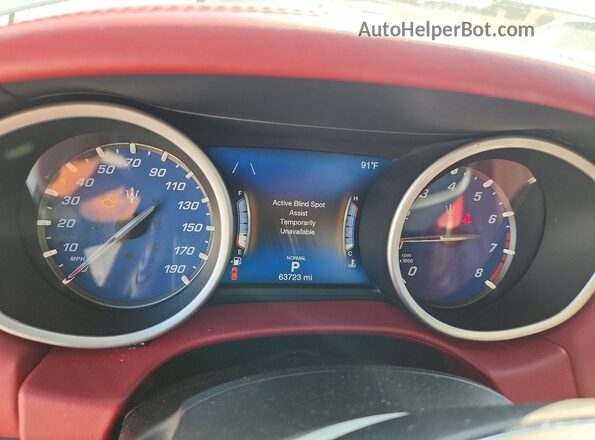 ZAM57YSL3K1326259 2019 MASERATI GHIBLI White ხელსაწყოთა პანელის ხედი