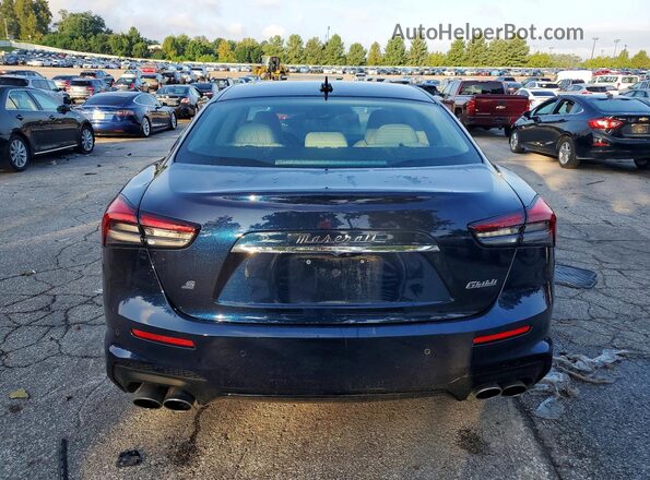 ZAM57YSS4M1369972 2021 MASERATI GHIBLI Blue Вид ззаду
