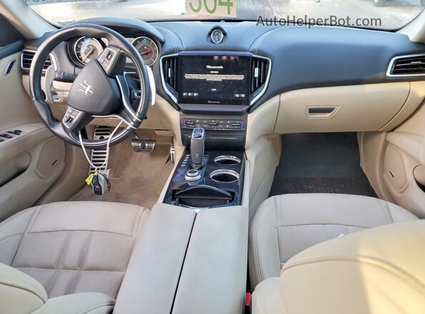 ZAM57YSS4M1369972 2021 MASERATI GHIBLI Blue Вид панелі приладів