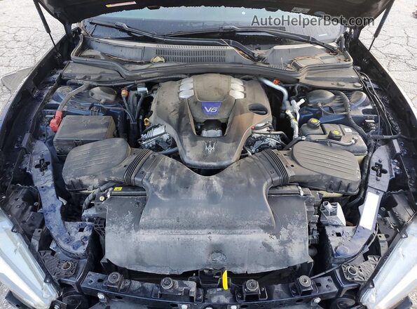 ZAM57YSS4M1369972 2021 MASERATI GHIBLI Blue Вид задньої частини салону