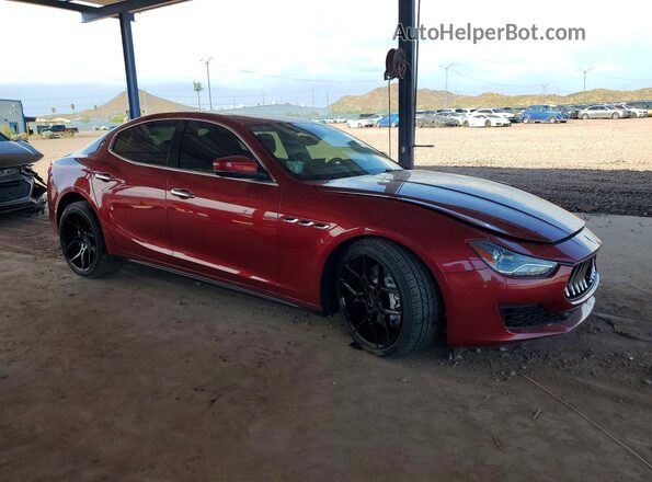 ZAM57YTA6J1296685 2018 MASERATI GHIBLI Красный Передняя правая четверть