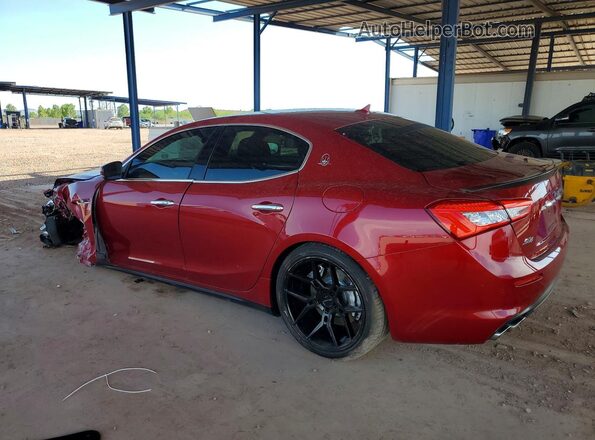ZAM57YTA6J1296685 2018 MASERATI GHIBLI Красный Задняя левая четверть