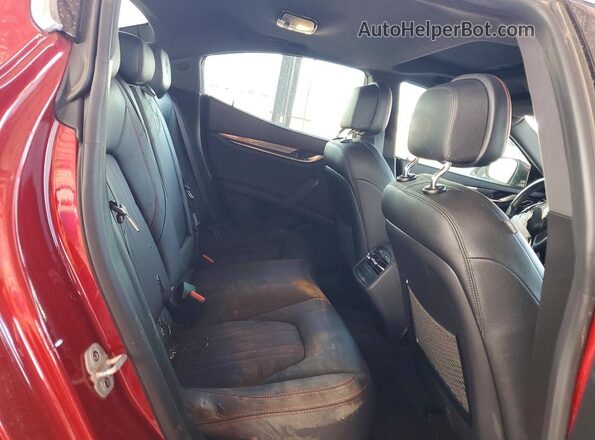 ZAM57YTA6J1296685 2018 MASERATI GHIBLI Красный Вид задних сидений